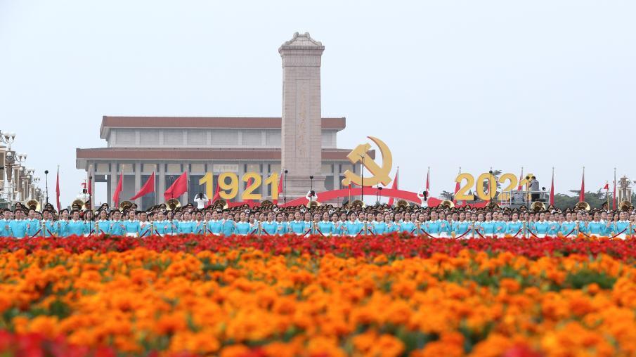 写真集：中国共産党創立100周年祝賀大会が天安門広場で開催