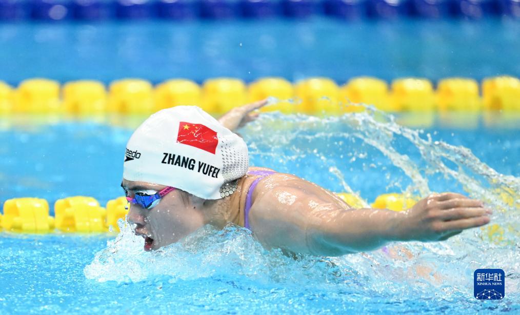 競泳女子200メートルバタフライで中国の張雨霏選手が金メダル　杭州アジア大会
