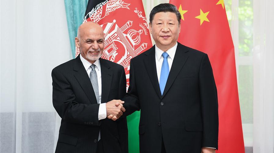習近平主席、アフガニスタンのガニ大統領と会見