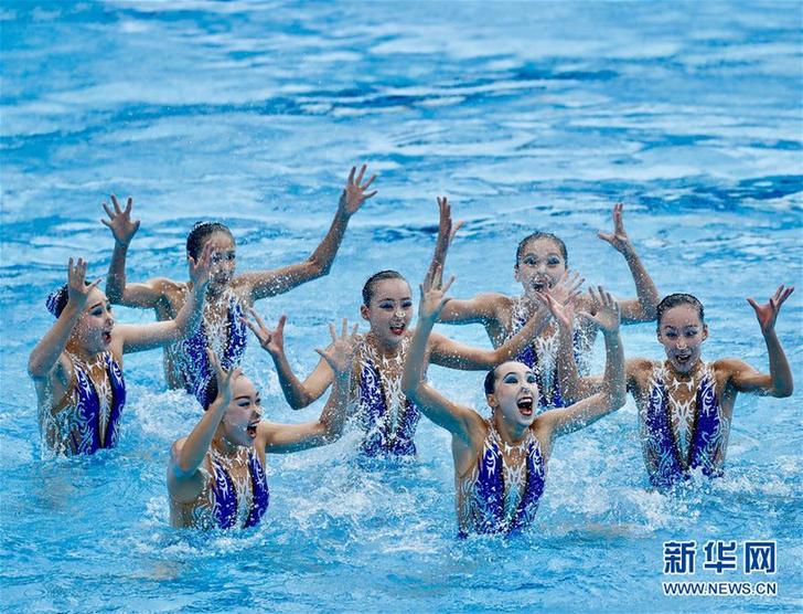 世界水泳選手権大会シンクロ・フリーコンビネーションで中国が優勝