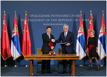 中国・セルビア首脳　国家主権と領土保全の尊重を強調