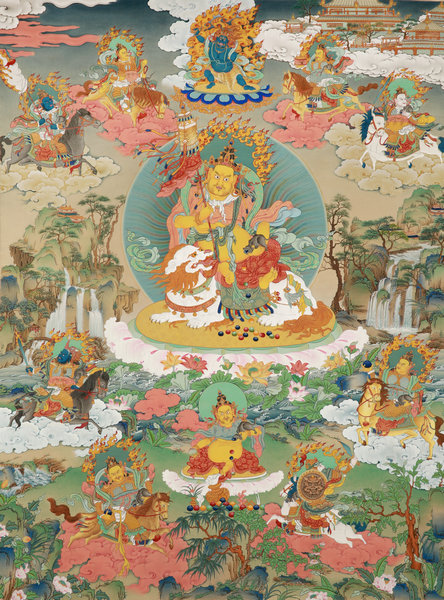 楽天市場】◇六字咒観音菩薩タンカ／仏画／チベット-A2 : PEMA NIMA